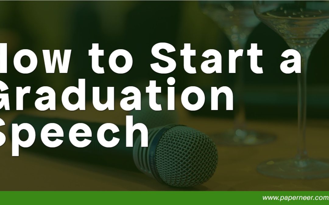 In this blog you will discover new ideas how to start a graduation speech