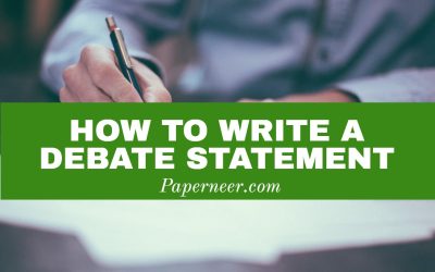 How to write a debate statement